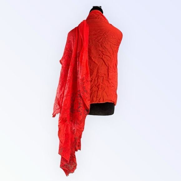 Valentino Cashmere Blend Lace Scarf - Picture 4 of 6